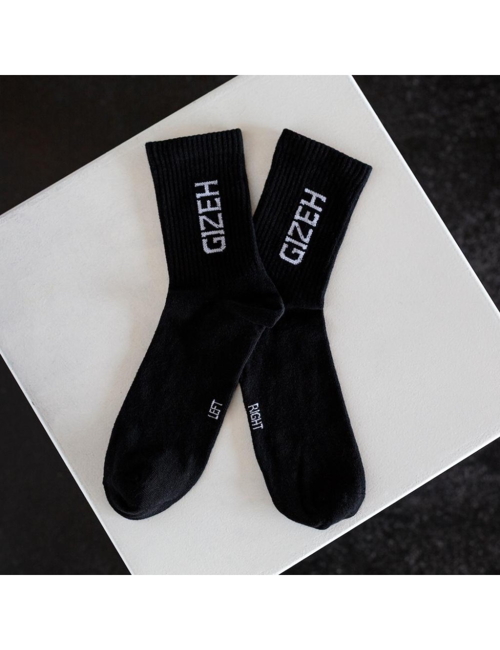 GIZEH Socks, Oldschool white/black schwarz-35-38