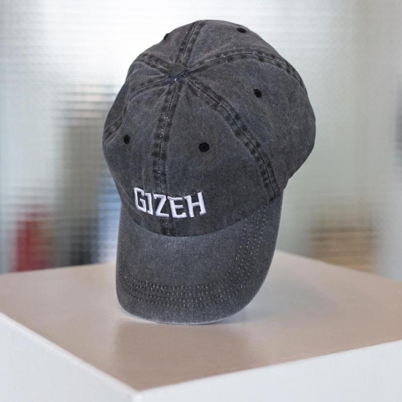 GIZEH Vintage Cap, washed grey/red washed grey KC Import