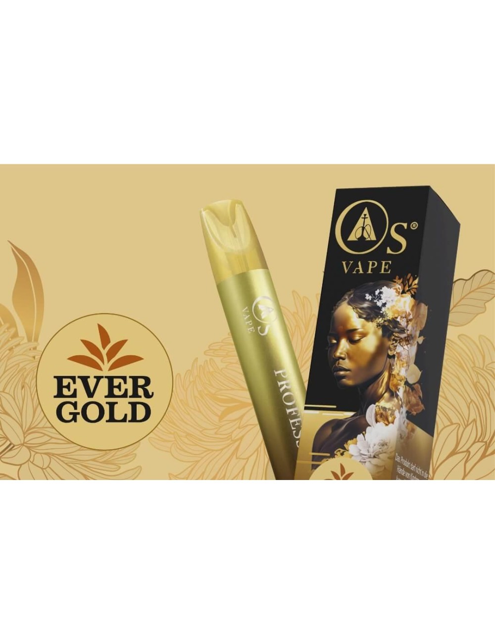 O'S Vapes (20mg/750 P) Ever Gold