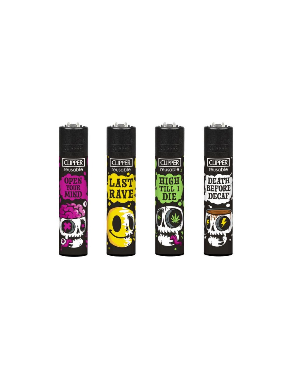 Clipper Skull Slogan D (48 Stck.)