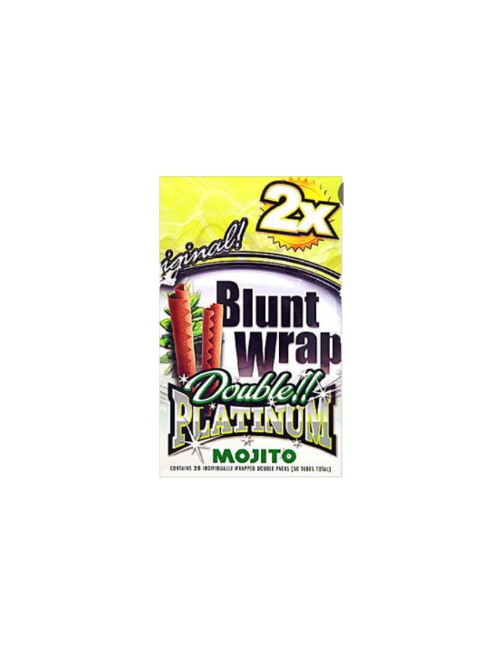 Blunt Wrap Platinum double - Mojito ( 25 x 2pcs)