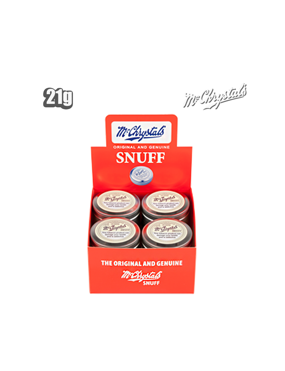 Mc.Chrystal`s - Snuff (12 x 21g) Extra Large