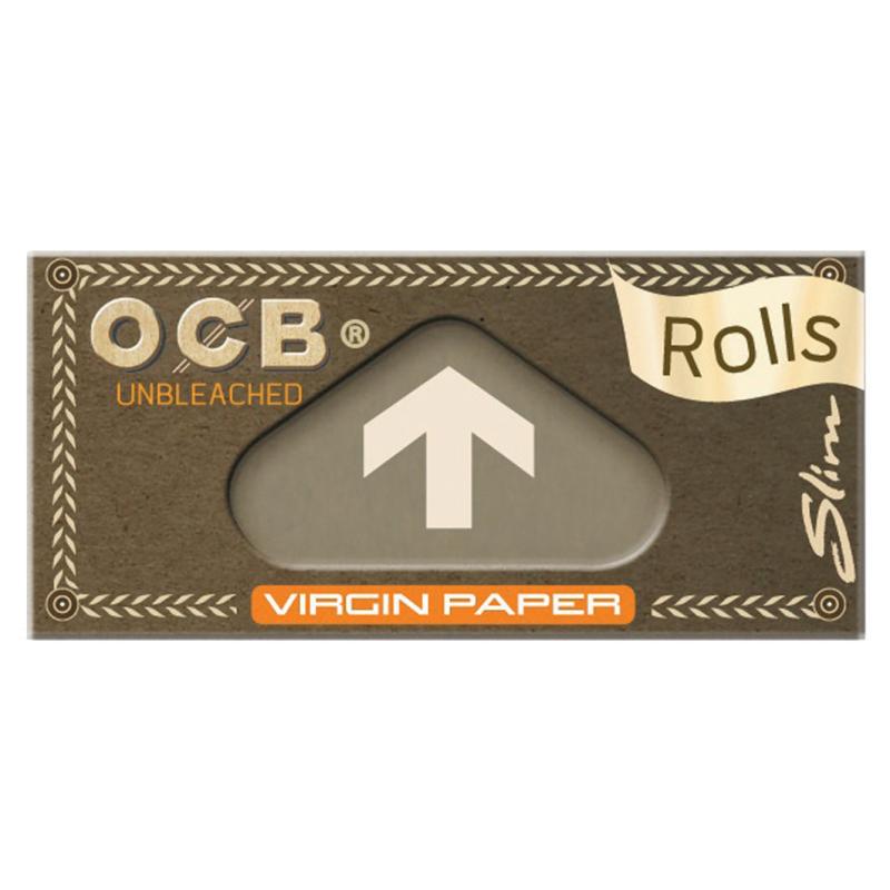 OCB Rolls Virgin Slim Unbleached (24 Stk.