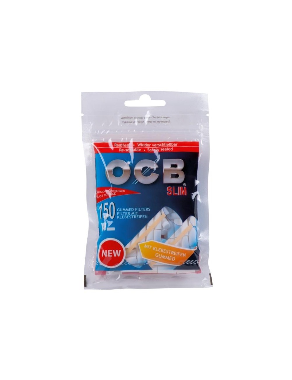 OCB Filter Slim gummiert (10 x 150 Stk.)