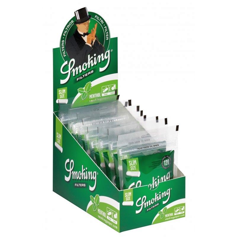 Smoking Filter Slim Classic - Menthol (10 x 120 pcs.