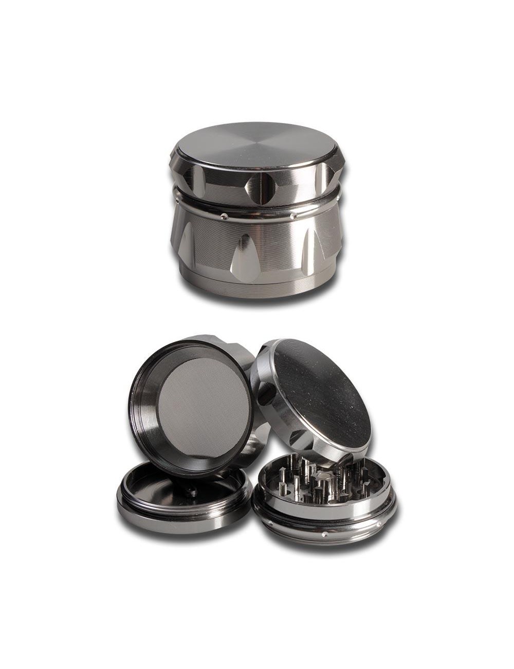 Alu Grinder 4-pièces 53mm Couronne