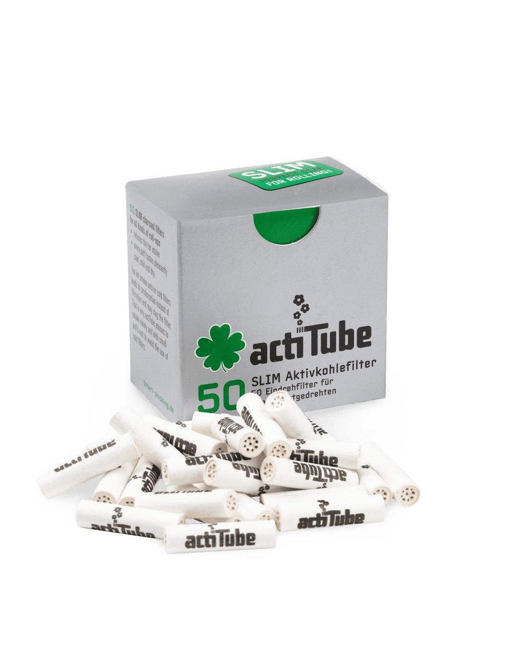 actiTube Aktivkohlefilter - Slim (50 Stk.)