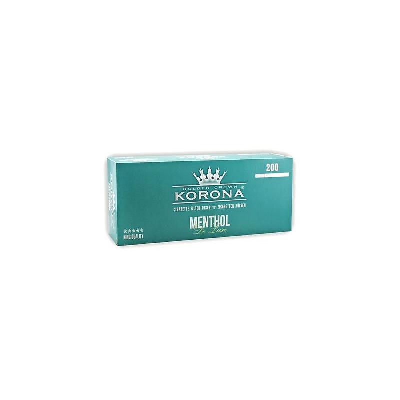 Korona Zig. Hülsen Deluxe Menthol (200 pcs.