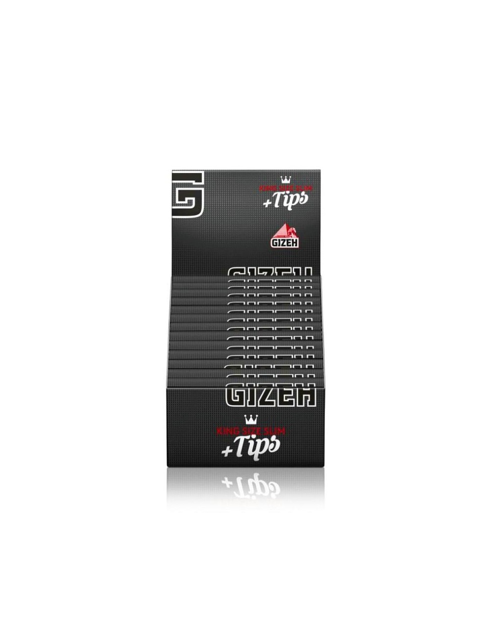 GIZEH Black King Size Slim + Tips (26 pcs.)