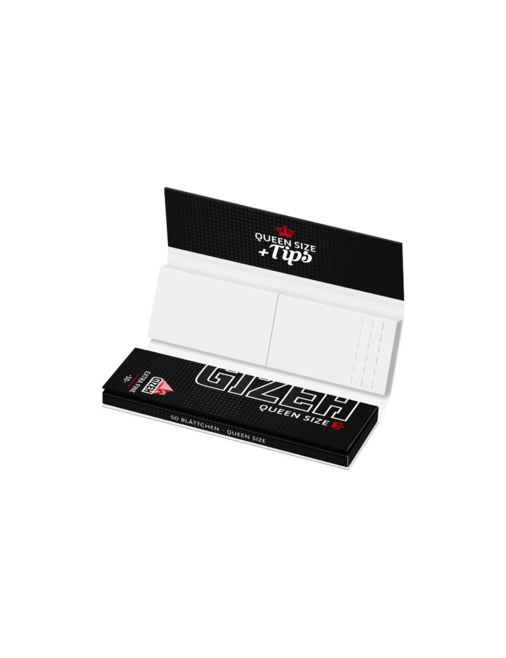 GIZEH Black Queen Size + Tips (26 pcs.)