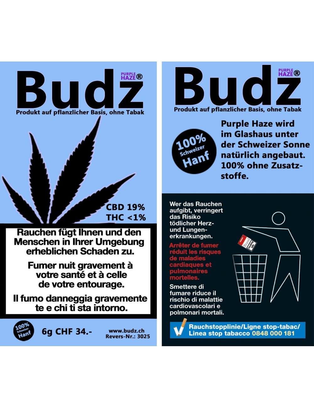 Budz - Purple Haze (CHF 24.90/6g)