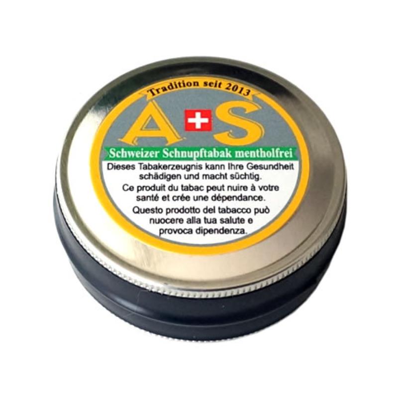 A+S - CH Schnupf sans Menthol (12 x 10g) KC Import