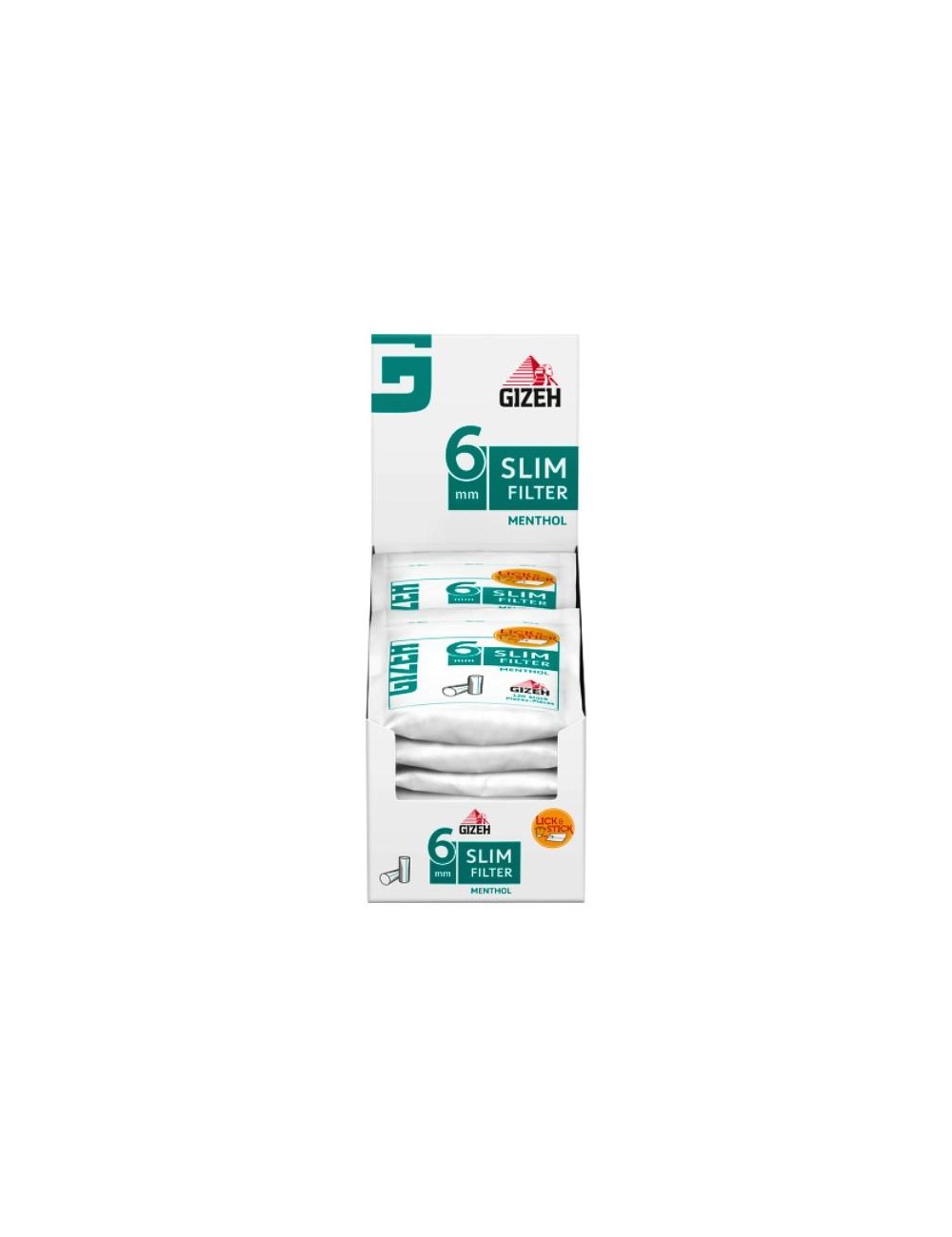 GIZEH Slim Filter Menthol (10 x 120 Stk.)