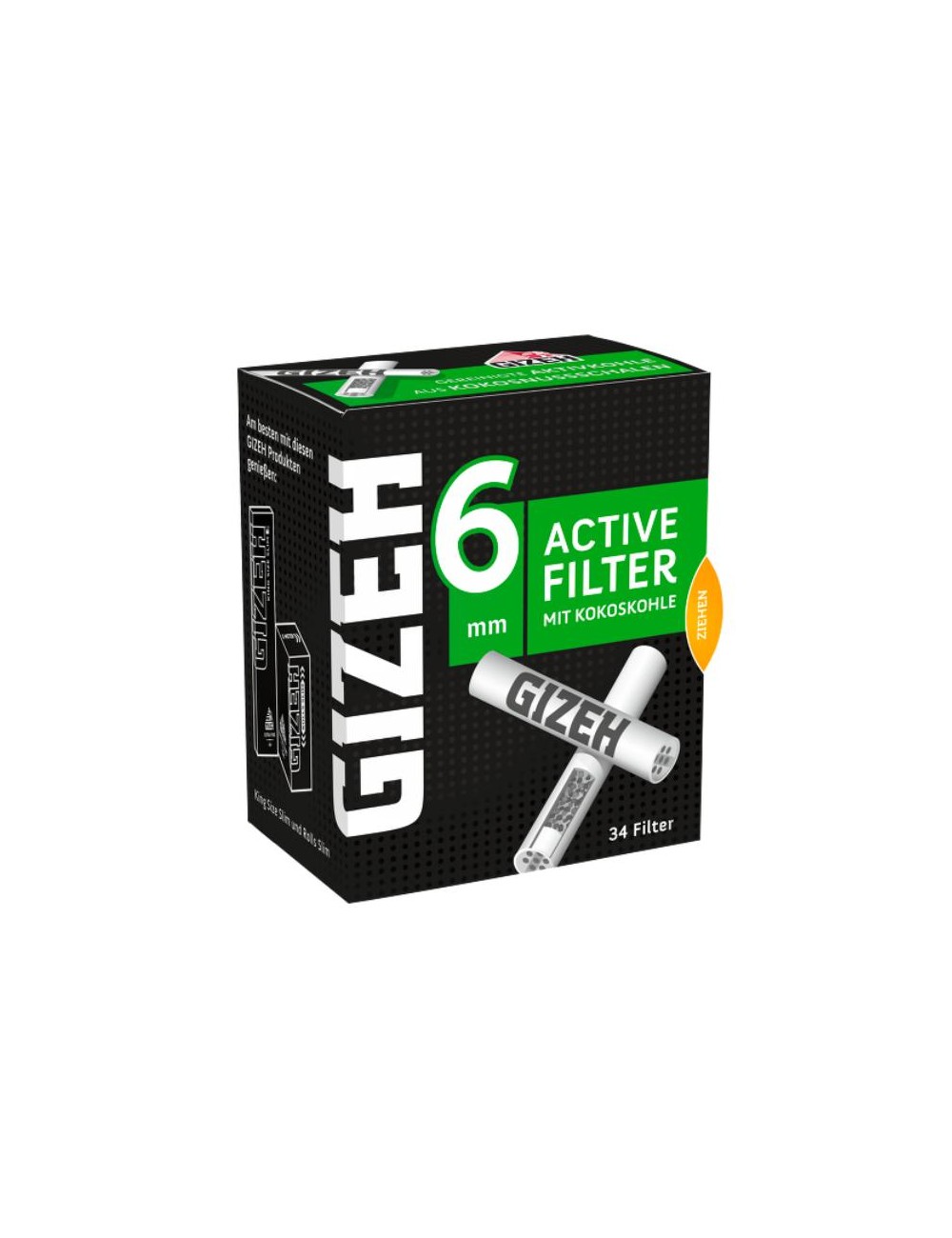 GIZEH Active Filter 6mm (10 x 34 pcs.)