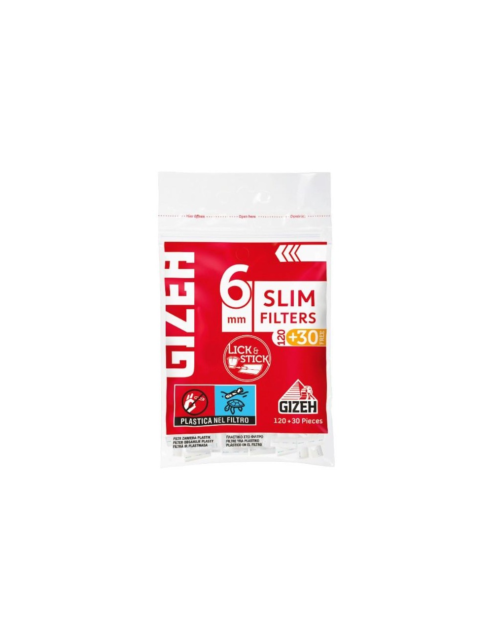 GIZEH Slim Filter (20 x 120 + 30 Stk.)