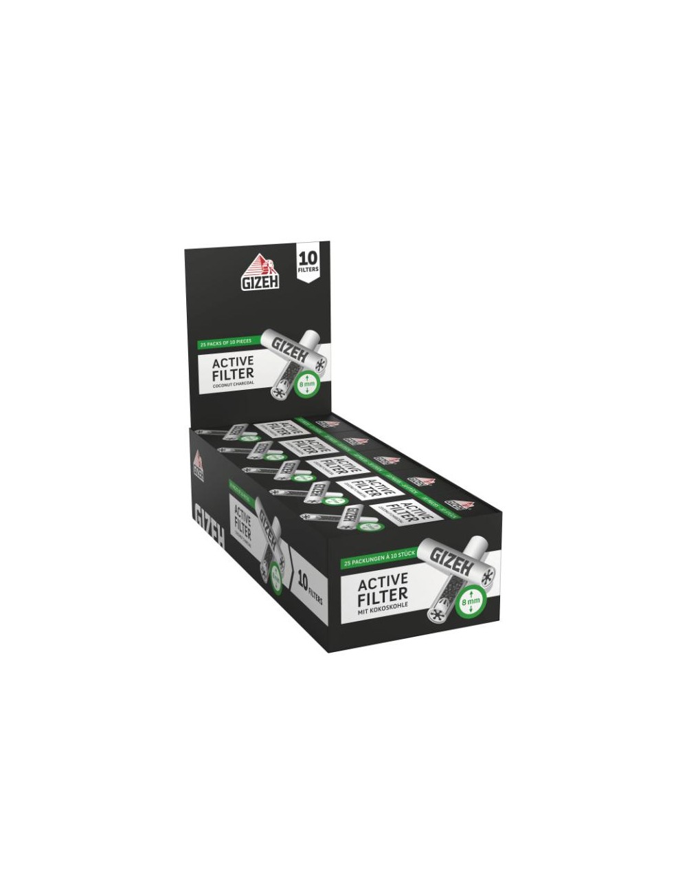 GIZEH Active Filter 8mm (25 x 10 pcs.)