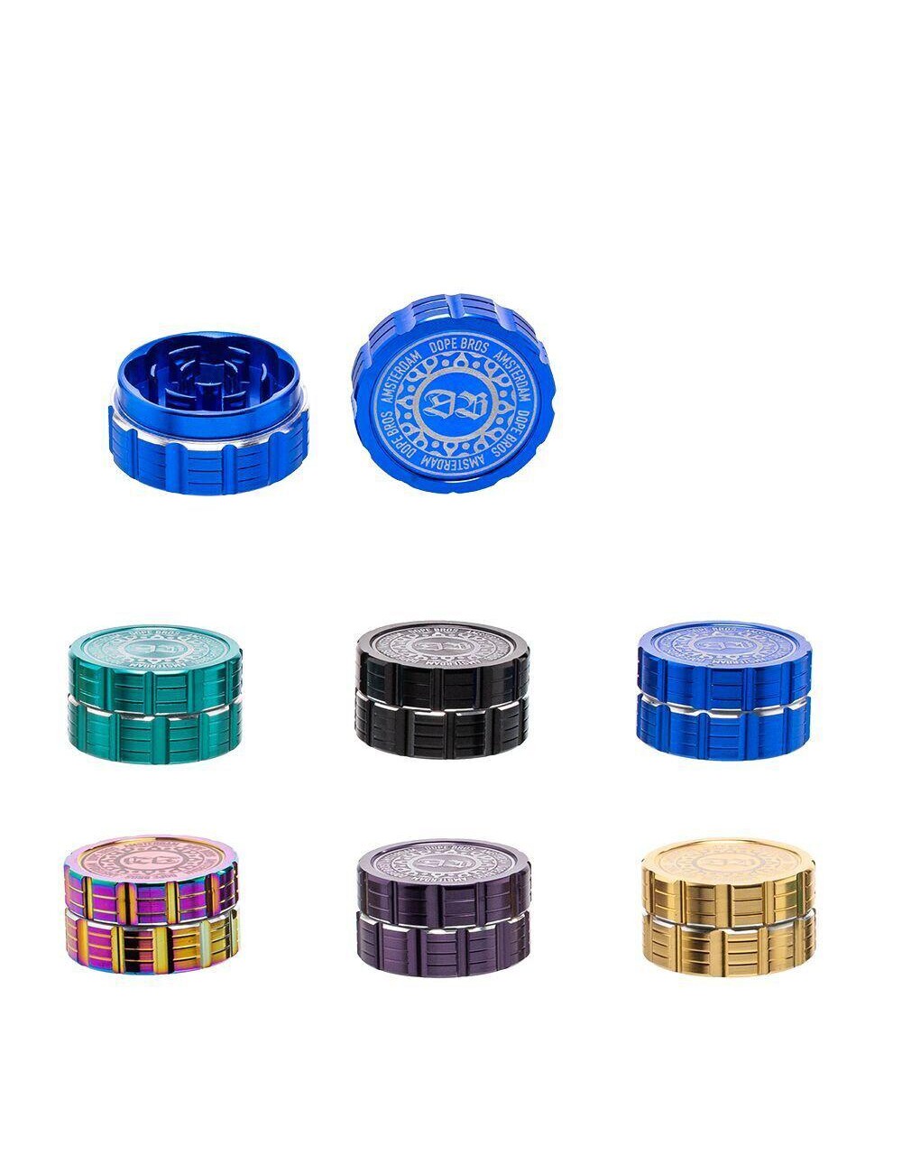 Metal Grinder 2-pièces 40mm Amsterdam Gold