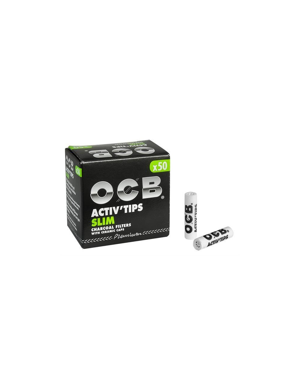 OCB Premium Slim Aktivkohlefilter 7mm (10 x 50 pcs.)