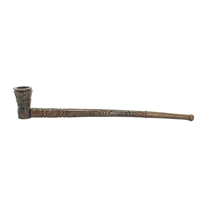 Pipe en bois de rose sculpté 28cm Accessoires