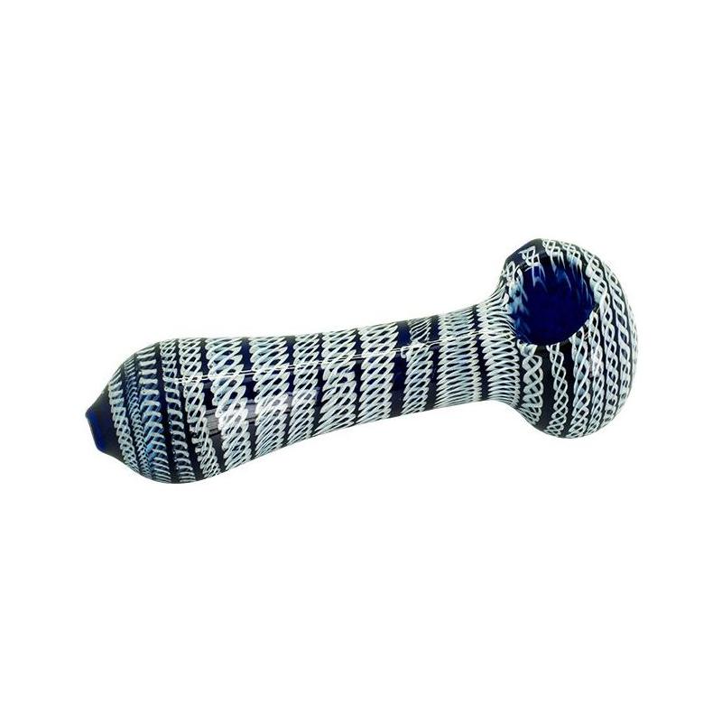 Pipe en verre Blanc/Bleu Accessoires