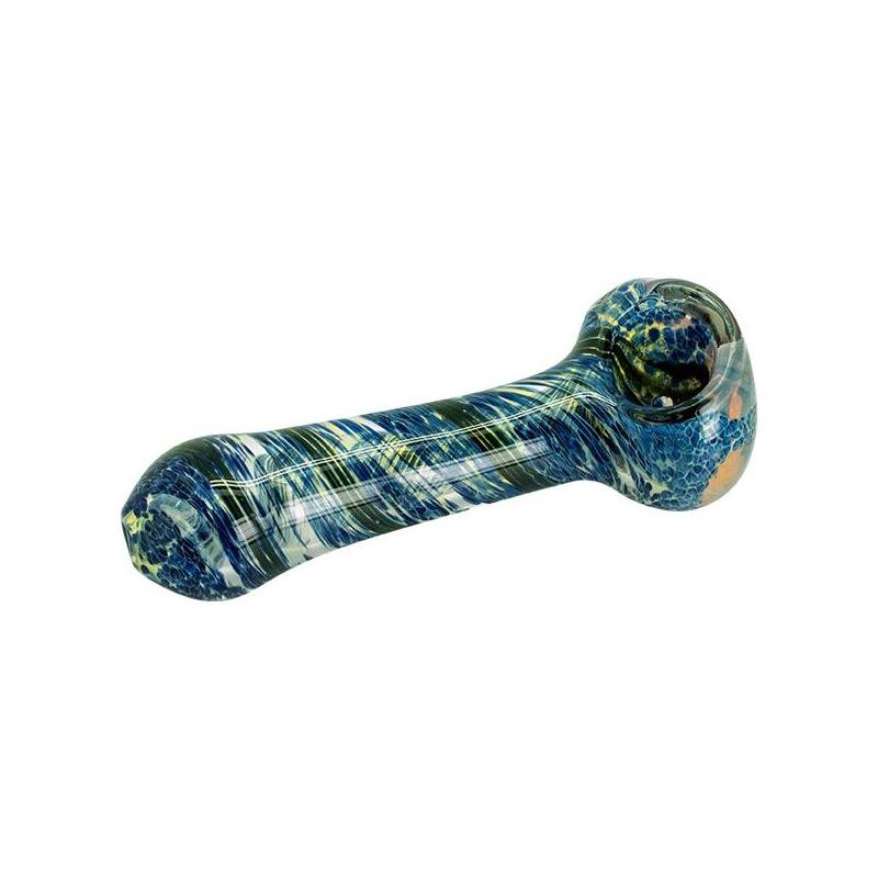 Pipe en verre Bleu/Blanc Accessoires