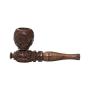 Holz Pfeife geschnitzt Shotgun 10cm Pipe