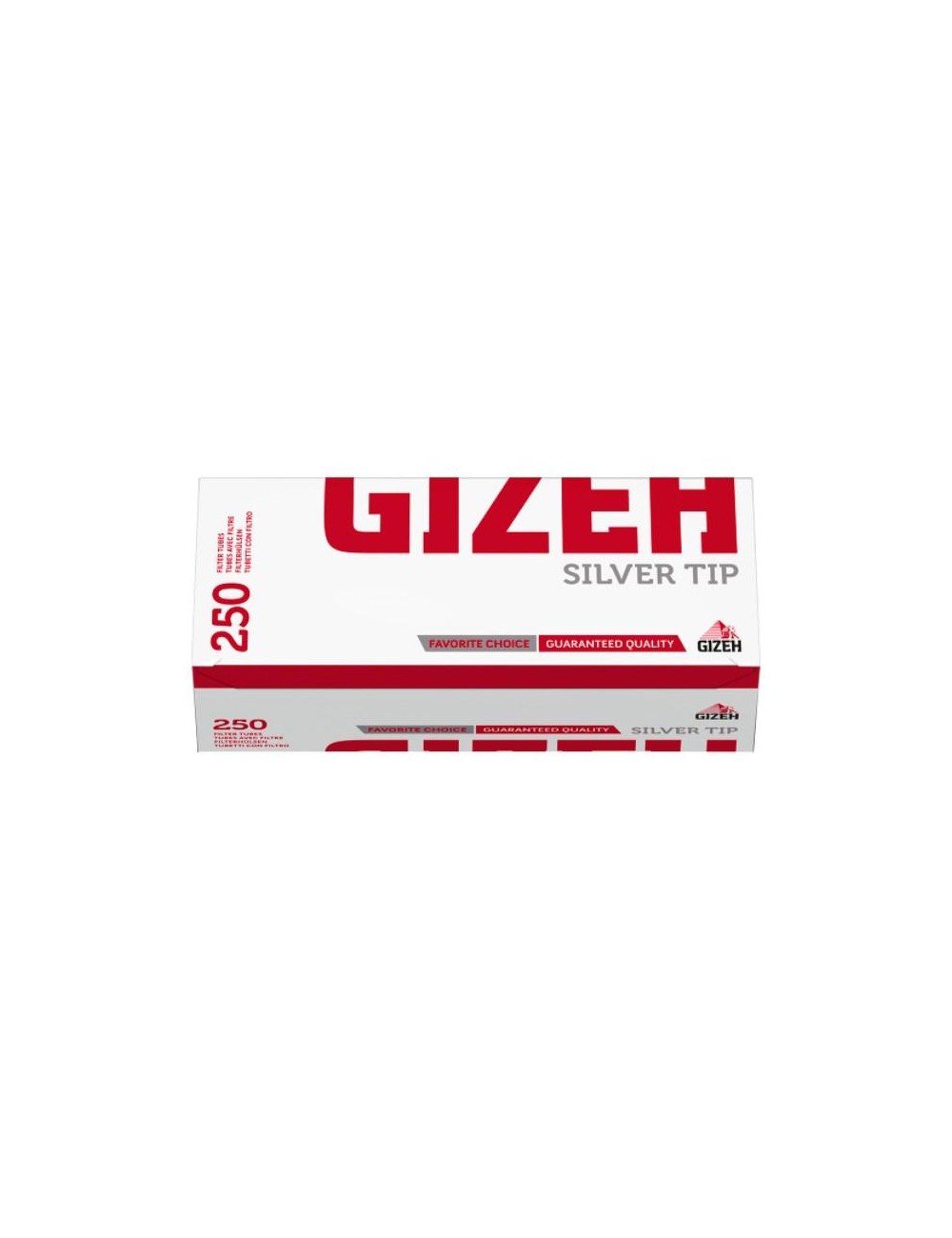 GIZEH Hülsen Silver Tip (250 pcs.)