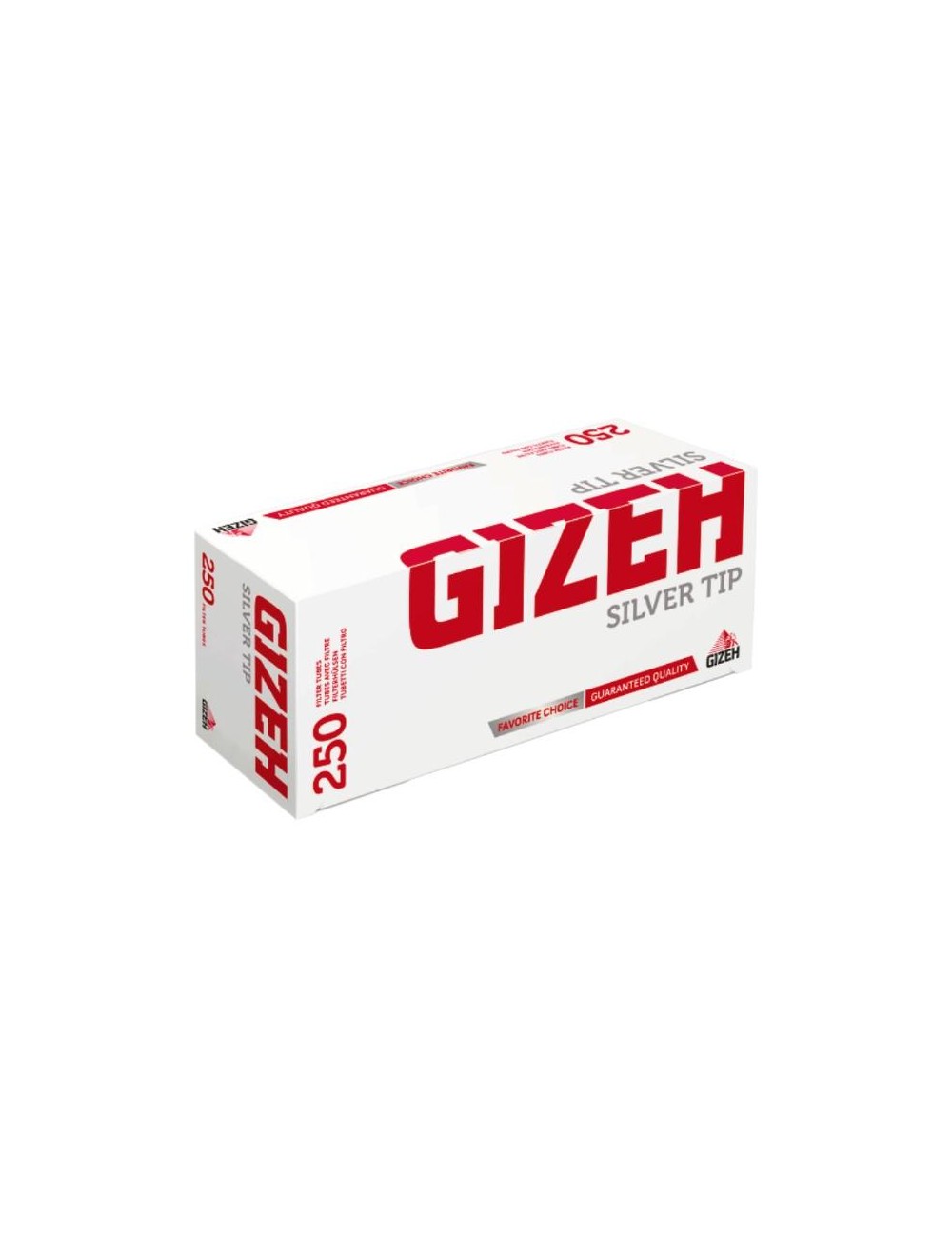 GIZEH Hülsen Silver Tip (250 pcs.)