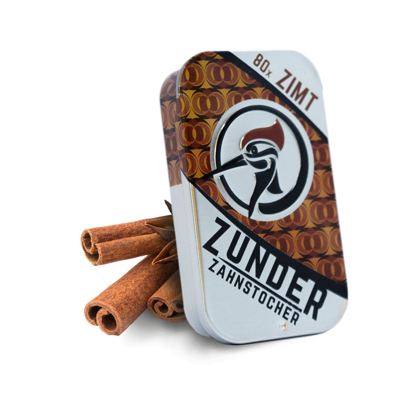 Zunder Zahnstocher Zimt - Dose (80 pcs.