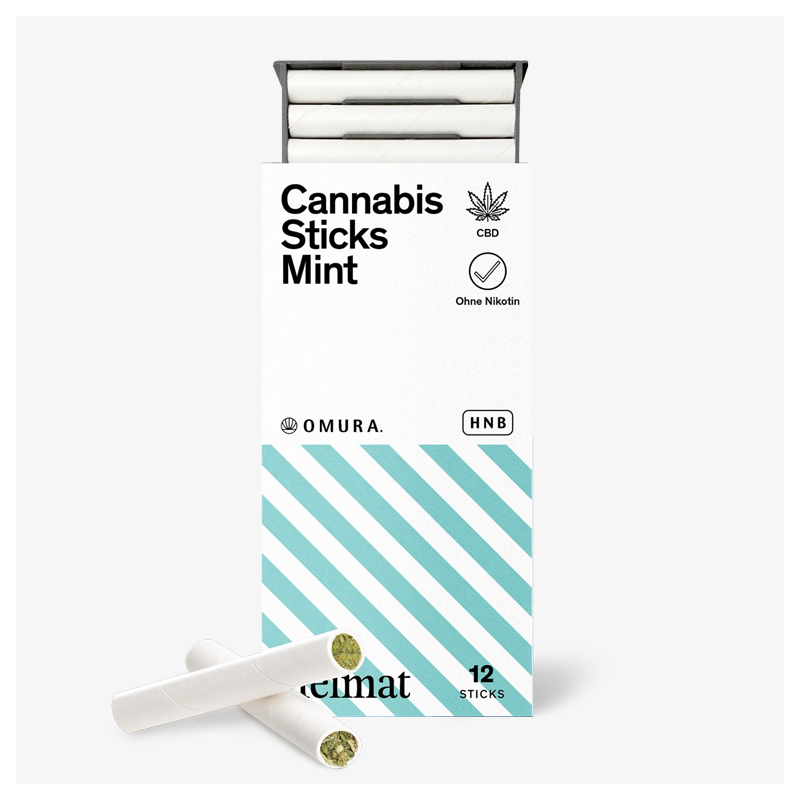 Heimat Cannabis Sticks Mint 12 pcs. (Omura Heat-not-Burn)