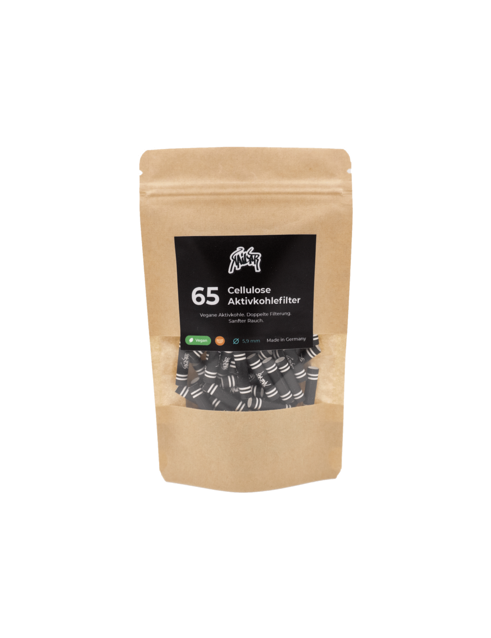 Kailar - Aktivkohlefilter - Schwarz (65pcs Pack)