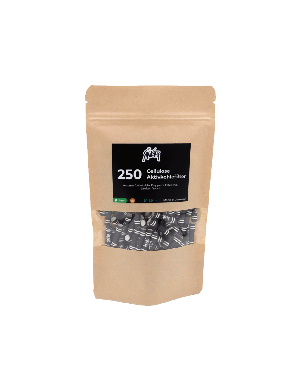 Kailar - Aktivkohlefilter - Schwarz (250er Pack)