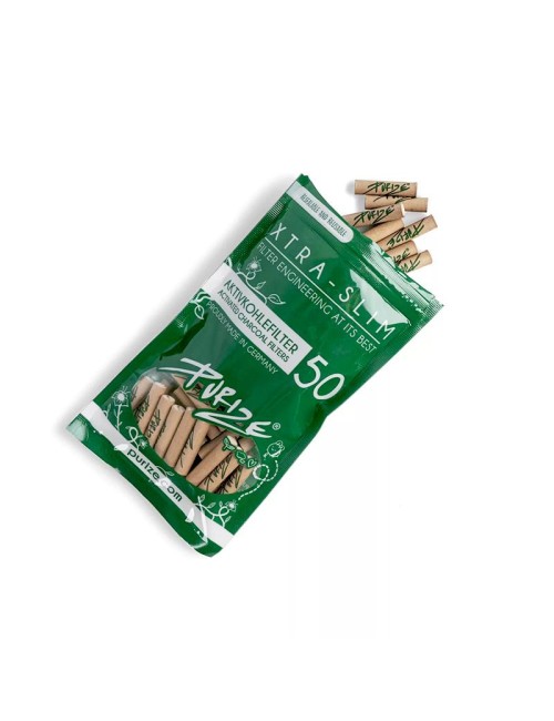 Purize Activated Carbon Filter Xtra Slim 6mm - organic (50 pcs.)