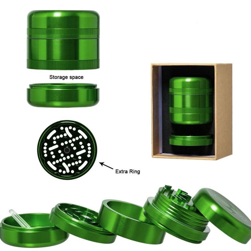 Alu Grinder Grace Glass 5-piece 55mm Green