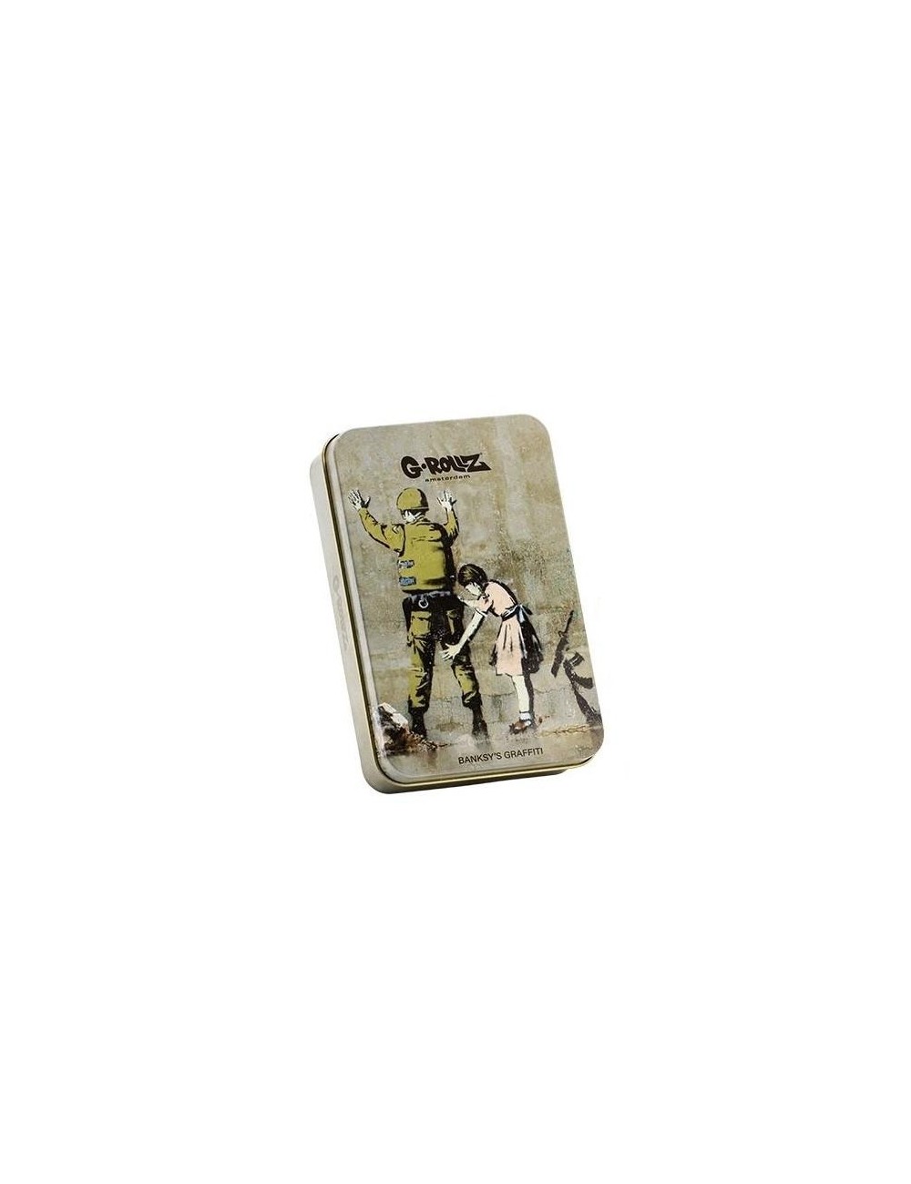 Banksy "Soldier fisked" Dose 13.5cm x 8.5cm x 3cm