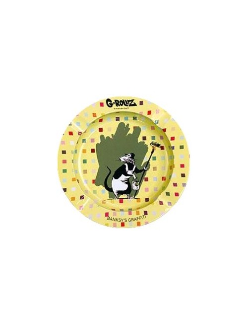 Banksy "Rat with roller" Aschenbecher 13.5cm