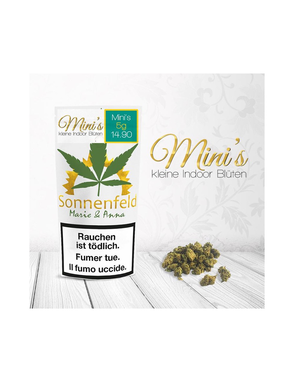 Sonnenfeld CBD - Mini's - Small Buds (CHF 14.90/5g)