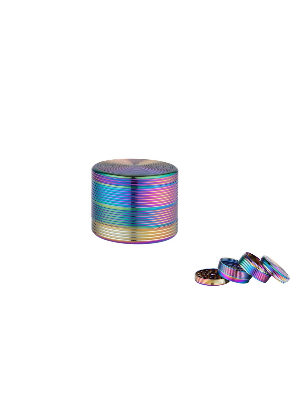 Alu Grinder 4-pièces 54mm Rainbow