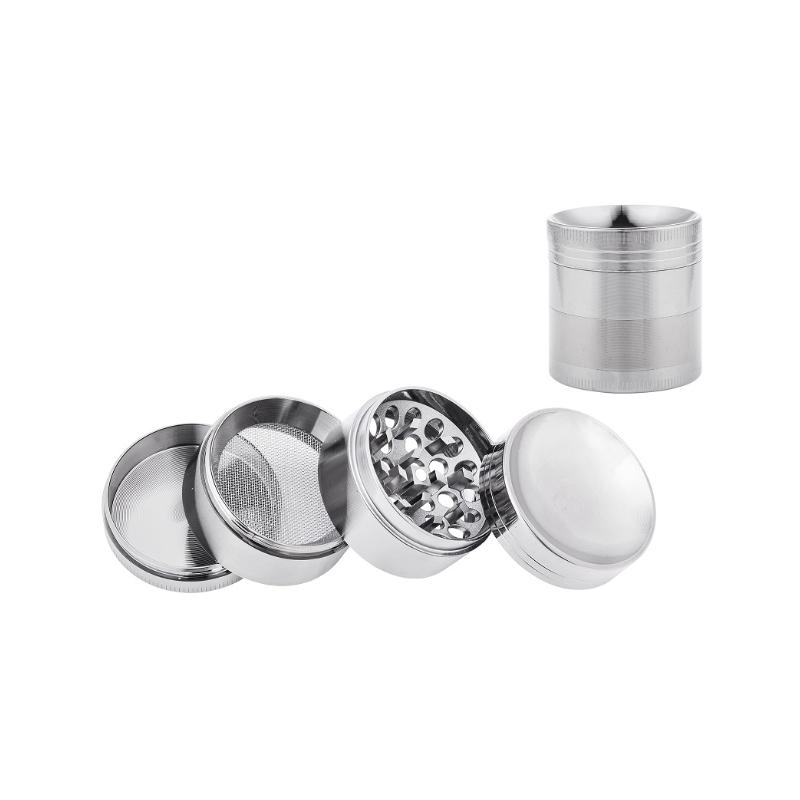 Alu Grinder 4-teilig 40mm Silber KC Import