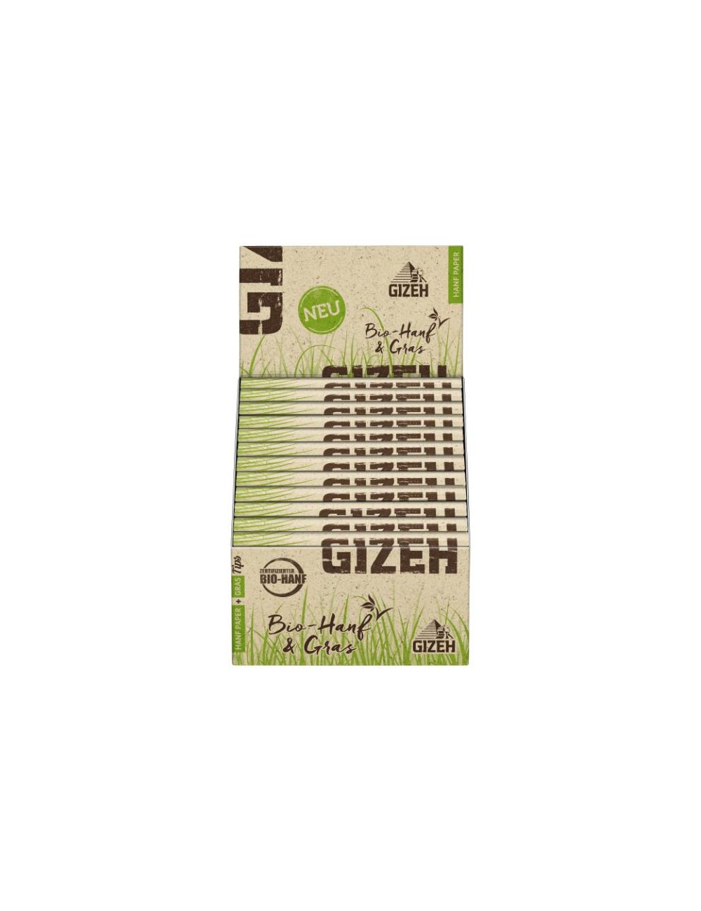 GIZEH Hanf & Fett King Size Slim + Tips (24 Stk.)