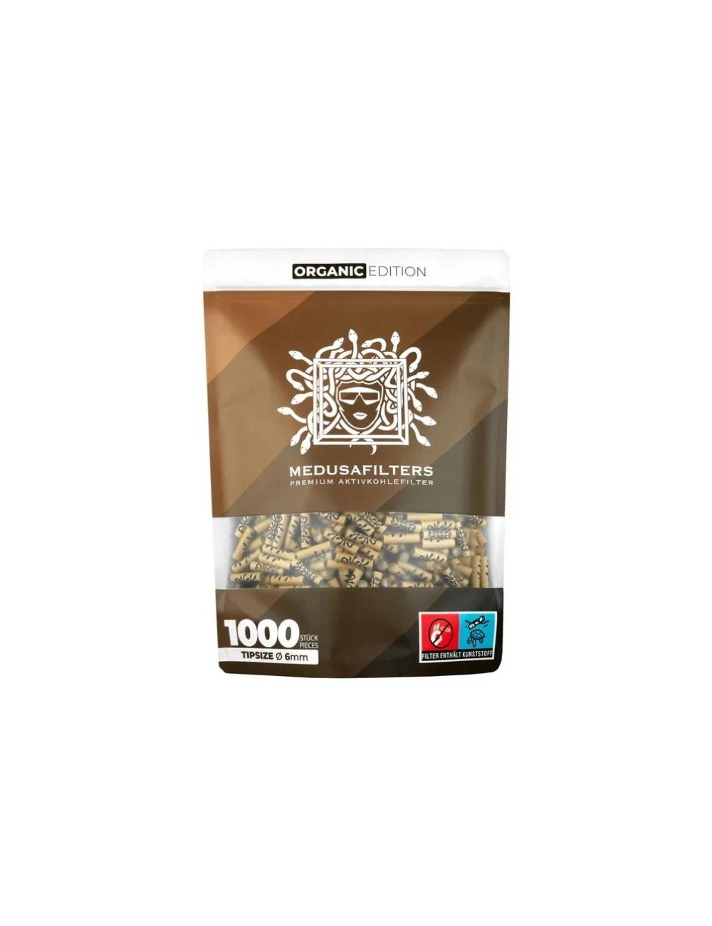 Medusa - Filtre à charbon actif - Organic (1000 pcs. x 6mm)