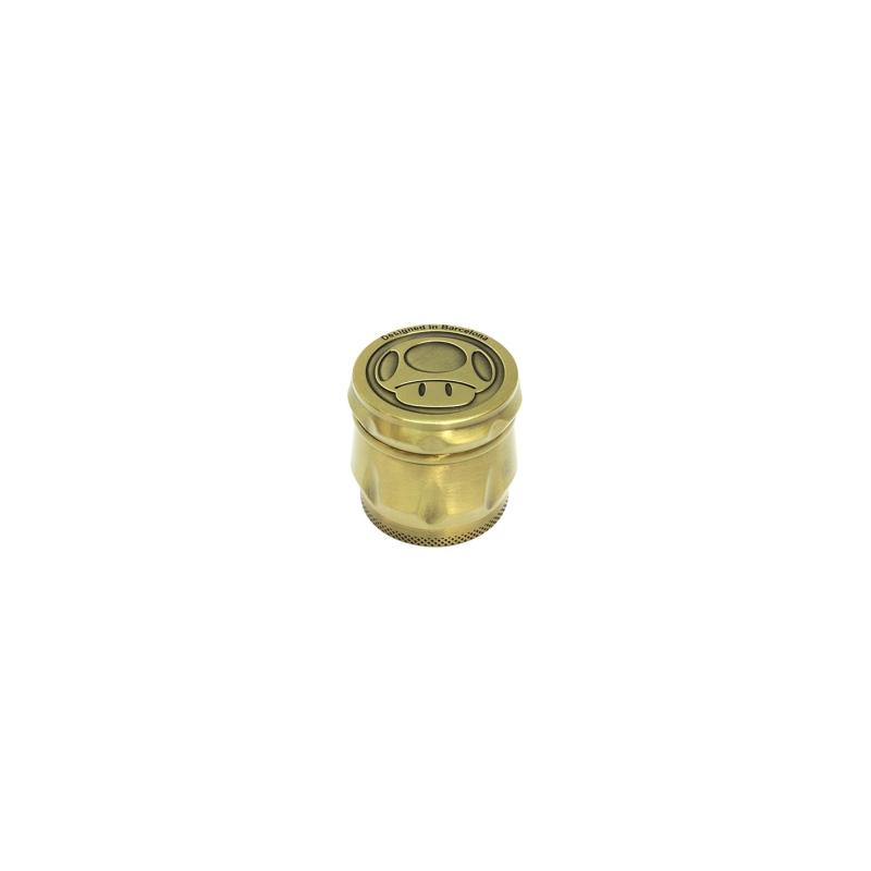 Alu Grinder Champignon 4-pièces 40mm Gold