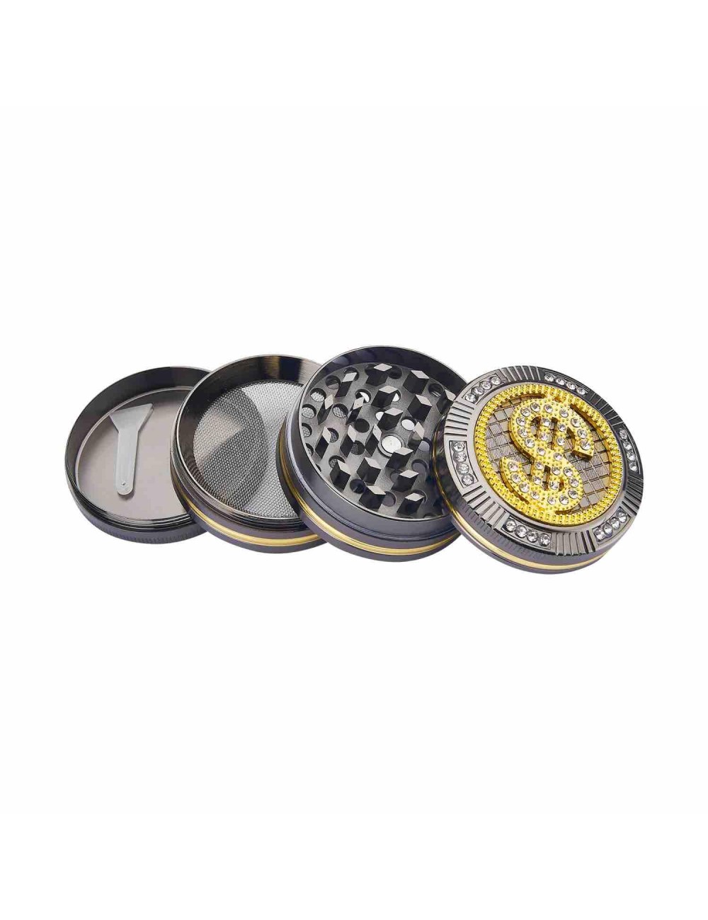 Grinder Bling Bling Dollar 4-pièces 50mm
