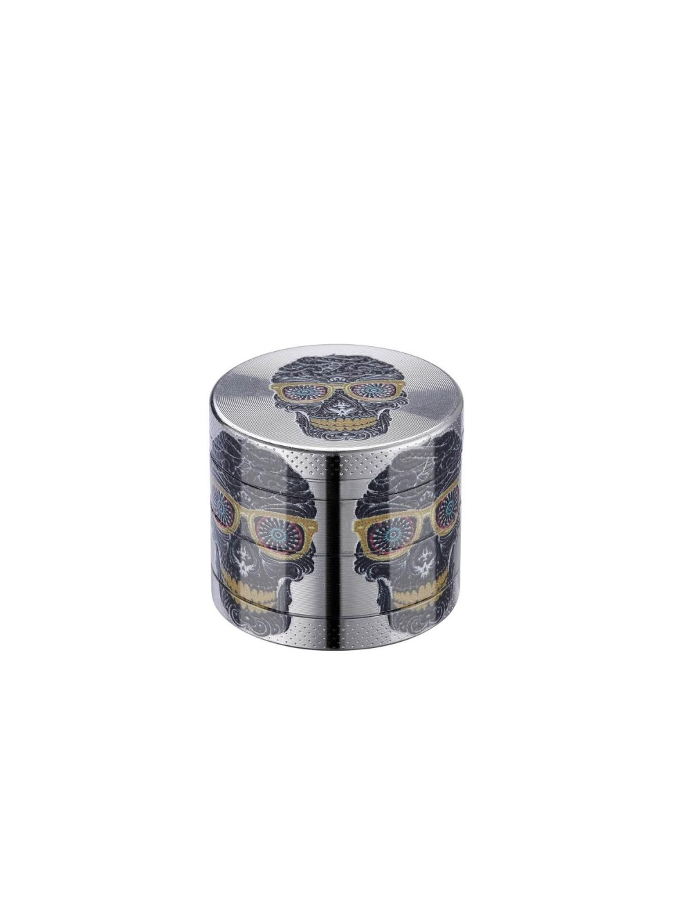 Grinder Mini Skull 4-piece 40mm Schwarz