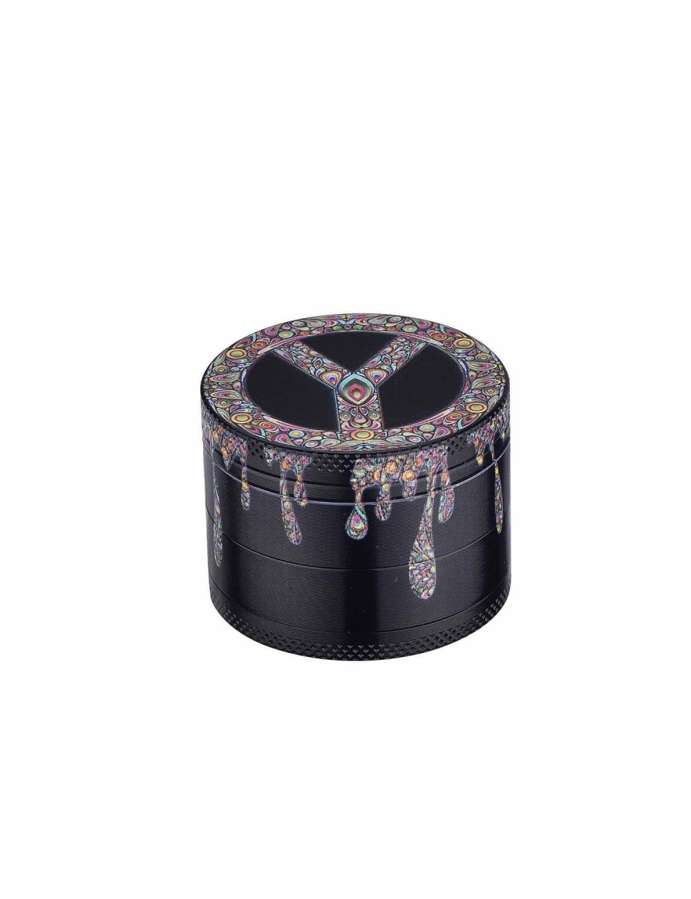 Grinder Dripping Peace & Love Paint 4-pièces 50mm Farbig