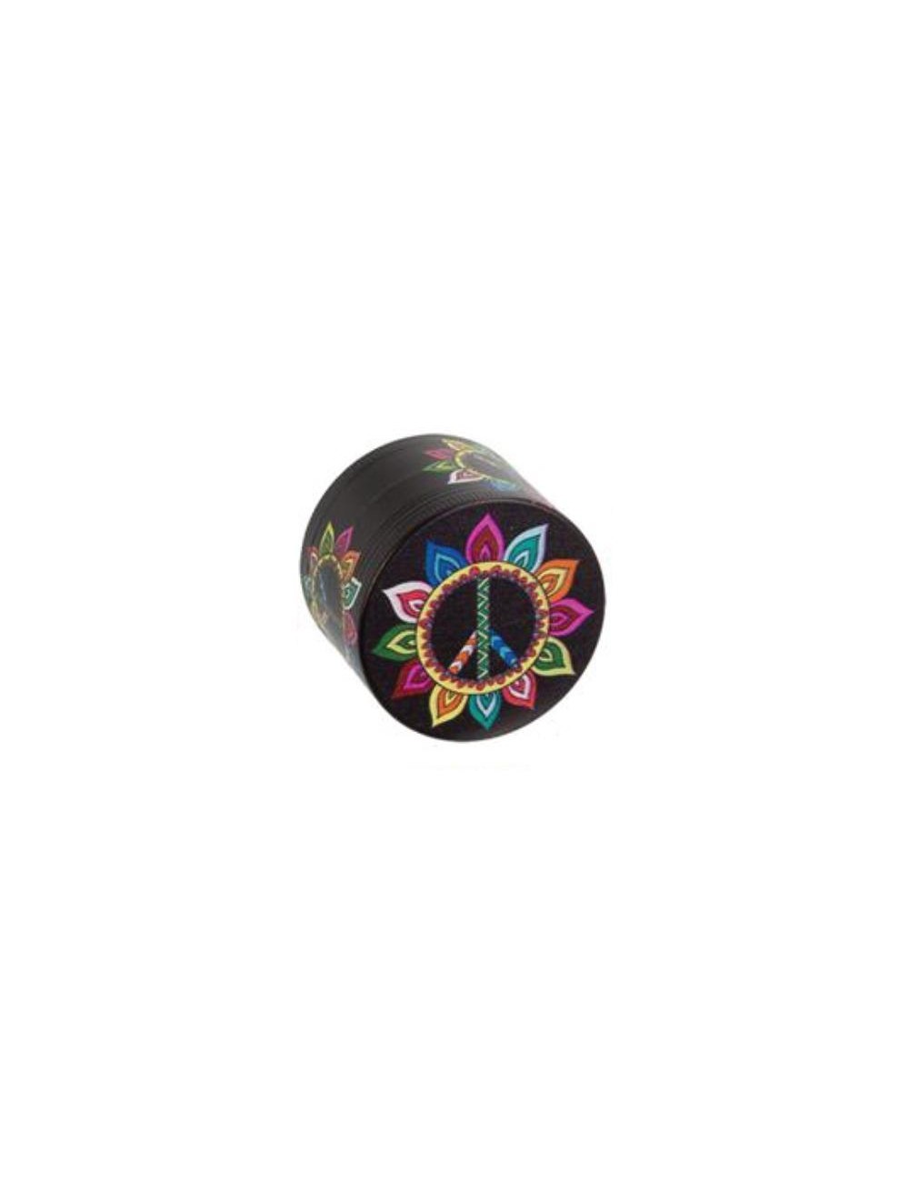 Grinder Alu Peace and Love 4-piece 50mm Muster 2
