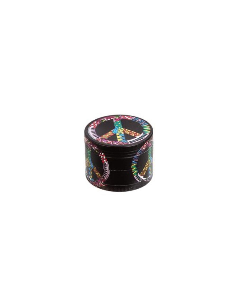 Grinder Alu Peace and Love 4-piece 50mm Muster 6