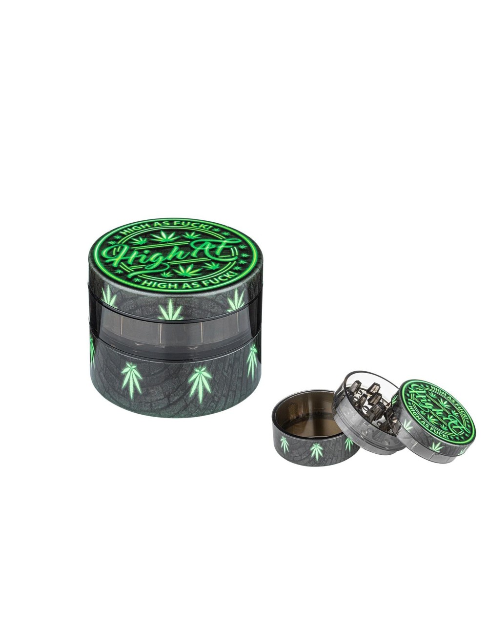 Grinder 'High as' Clear 3-pièces 54mm