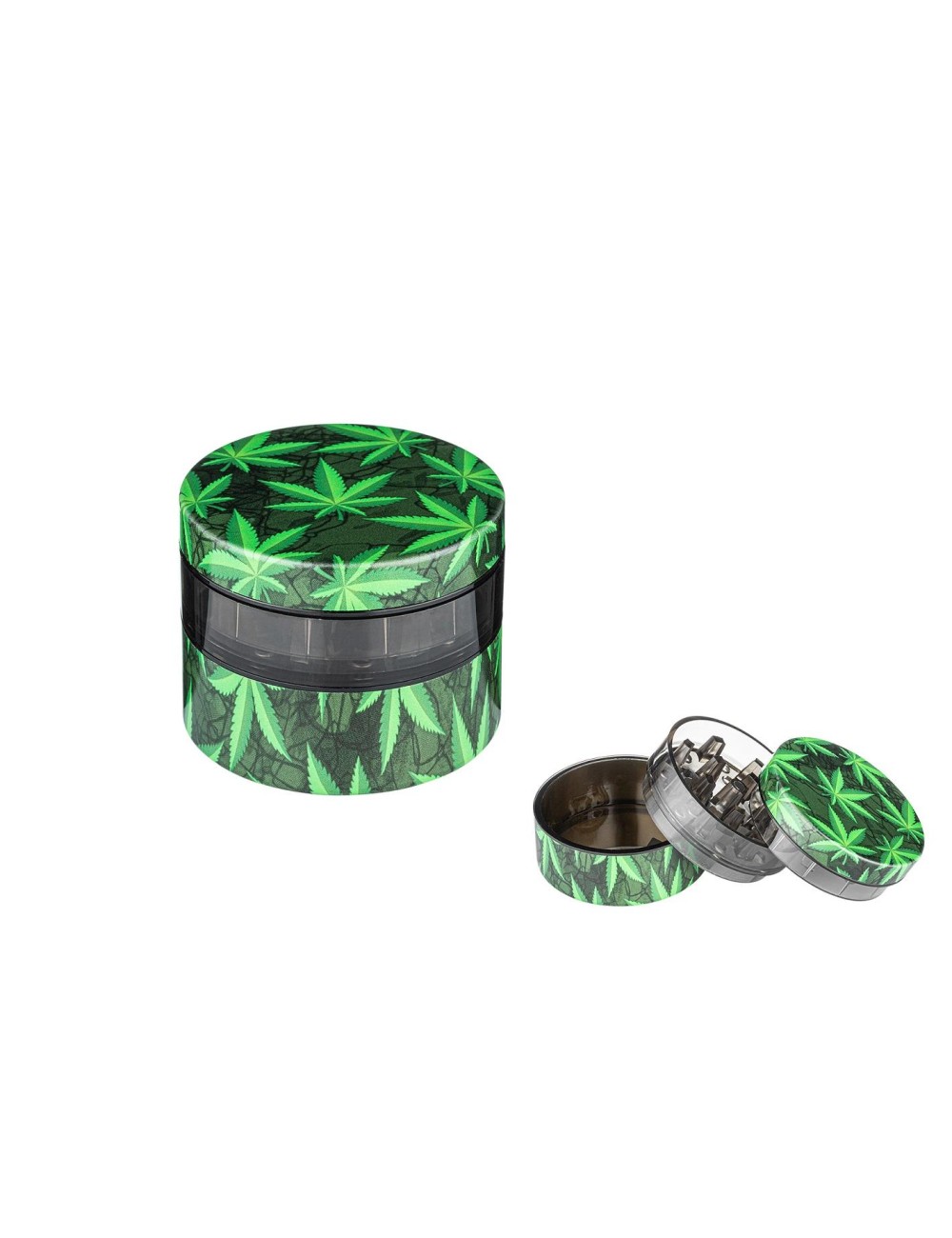 Grinder Feuille de cannabis 3-pièces 54mm