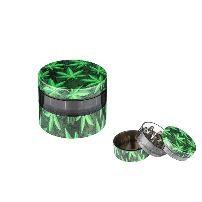 Grinder Feuille de cannabis 3-pièces 54mm